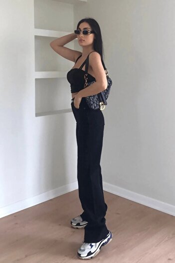Ramrod Laçin High Waist Lycra Wide Leg Jeans (wide Leg Jeans)