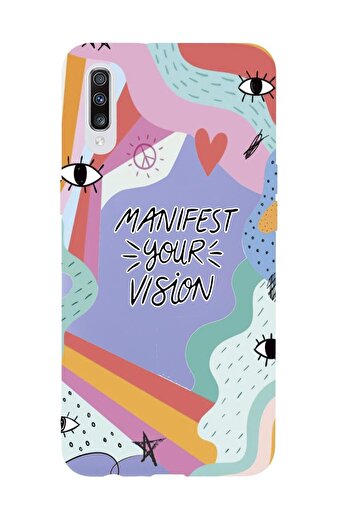 mooodcase Samsung A70 Compatible Manifest Your Vision Premium Silicone Phone Case
