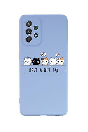 mooodcase Samsung Galaxy A13 Compatible Cute Kittens Patterned Premium Silicone Launch Phone Case