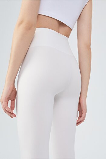 UP&FIT Leggings cu ridicare cu talie înaltă Push Up, albi