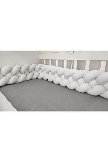 meleginisiklitoplari Knitted Protection 320 Cm 4-Piece Knitted Crib Protector