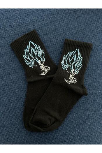 Touz My Hero Academia Unisex Black Anime College Socks