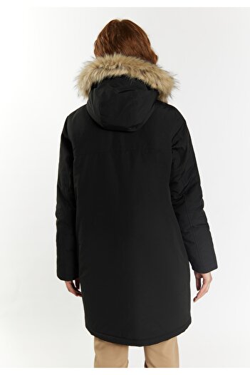 Dreimaster Klassik Winterparka mit Kunstfell ledkin