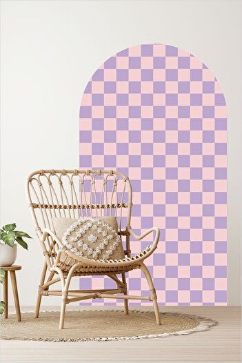 Piksel Grafik Mosaic Pattern Bohemian Oval Wall Sticker