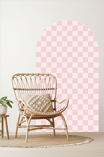 Piksel Grafik Mosaic Pattern Bohemian Oval Wall Sticker