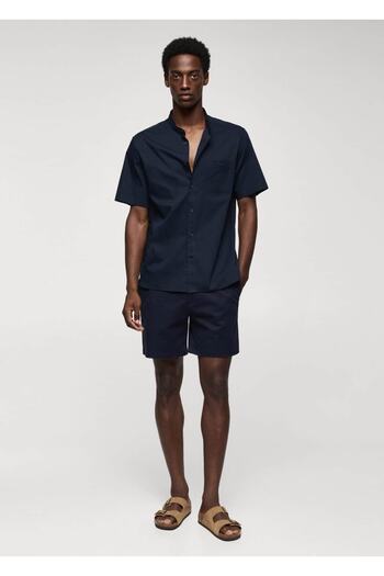 MANGO Man Prevailing Collar 100% Cotton Shirt
