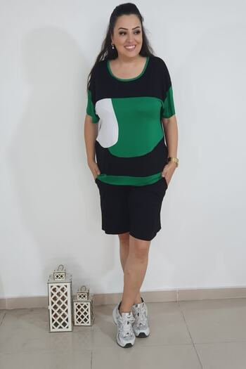 xlargebutik SET DE ȘORTURI EFİL VERDE EFİL PLUS SIZE SUPER CONFORTĂ
