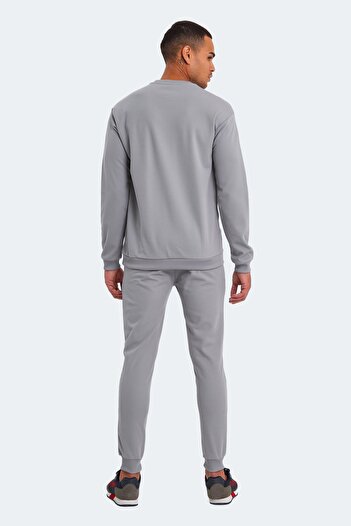 Slazenger Ανδρικό σετ φόρμας OFFENDER KTN σε γκρι χρώμα με τσέπες