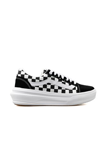 Vans Kids Boy Old Skool Over Lace Up Shoes, Black