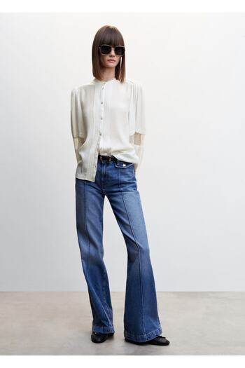 MANGO Woman Plumeti Blouse