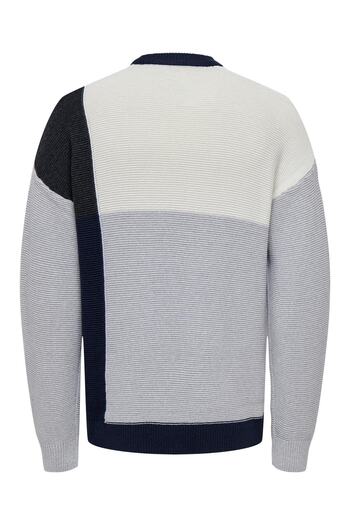 Only & Sons ONSKENDRICK LIFE DS 5 BLOCK CREW KNIT