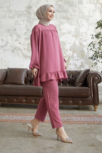 InStyle Lively Skirt Ruffle Διπλό Σετ - Dusty Rose