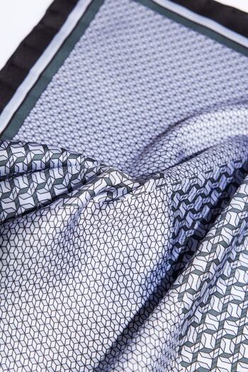 ALTINYILDIZ CLASSICS Men's Gray-Khaki Patterned Handkerchief
