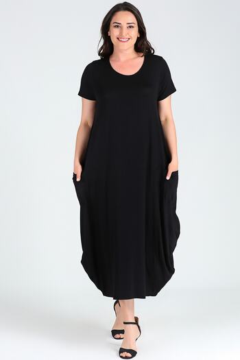 Curvy Trend Φόρεμα Jumbo με κοντό μανίκι