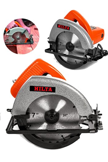 Hilta Power ALMAN 4800 w Bakır Sargılı Çift Dişli Ahşap Sunta Kesme Daire Testere Makinesi Tam Prof
