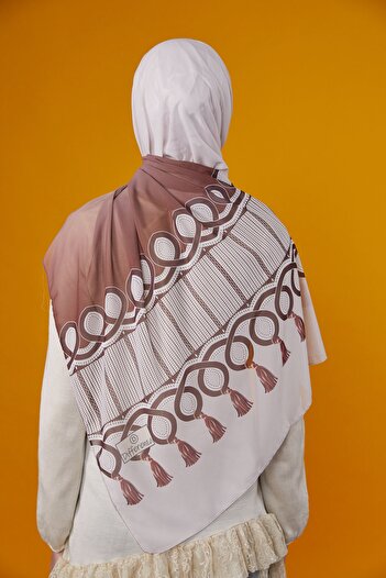 Differenza VINTAGE PATTERNED SHAL - BROWN