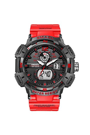 SMAEL 8045 Krmz Digital and Analog Men's Wristwatch