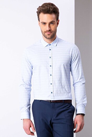 Pierre Cardin Cămașă albastru deschis slim fit