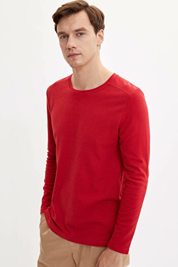 DeFacto Men's Red Ottoman Basic Body L7771AZ.19AU.RD92