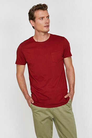 Koton Ανδρικό T-Shirt9YAM12314LK με κοντό μανίκι με κοντό μανίκι με λαιμόκοψη