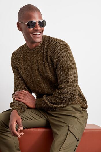 Trendyol Collection Khaki Slim Fit Crew Neck Knitwear Sweater - Tmnaw20Mg0029