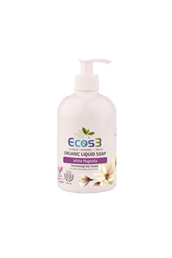 Ecos3 Organic Liquid Soap White Magnolia Set of 2 (2 x 500 ML)