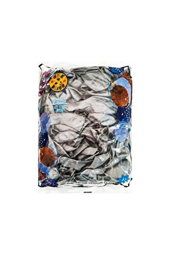 HBK Silver Metallic Balloon 15 Pieces