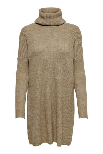 ONLY Damen-Rollkragenpullover in Indian Tan mit langen Ärmeln 15140166 ONLJANA 15140166