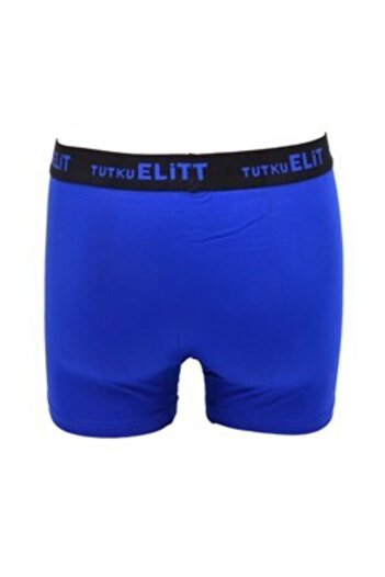 Tutku Elit 6 Pack Modal Elastane Men's Boxers Sax Blue