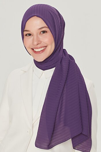 Armine Women's Purple Viscose Shawl 5
