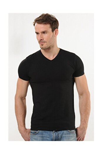 Anıt Pack of 2 1204 Modal V-Neck Sleeve Undershirt