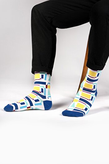 Ozzy Socks Square Desenli Çorap