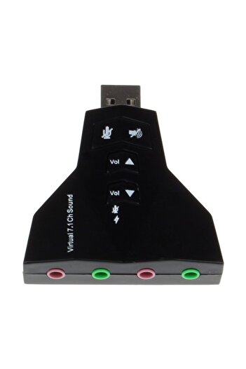 Alfais 4931 7.1 7 Kanal Mikrofon Destekli Çift Girişli Çevirici Harici Usb Ses Kartı
