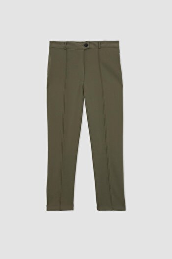 DeFacto Chino kalhoty s vysokým pasem - Regular Fit, rovná noha B1359Ax23Au
