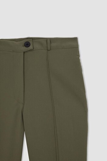 DeFacto Chino kalhoty s vysokým pasem - Regular Fit, rovná noha B1359Ax23Au