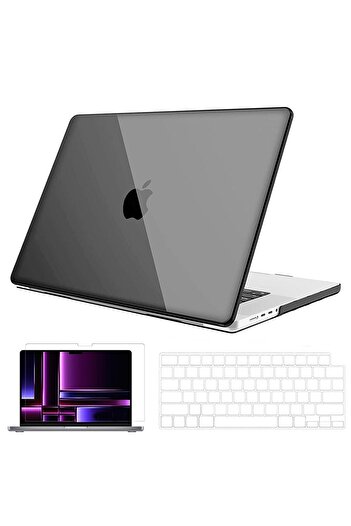 Dolia Apple Macbook Pro 2023 M2 16 Inc A2780 A2779 متوافق مع 360 حافظة حماية كاملة شفافة للوحة المفاتيح