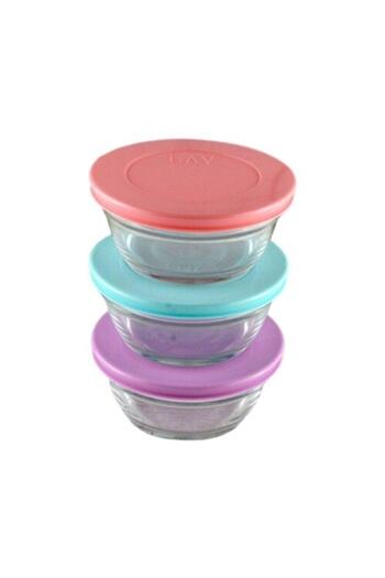 LAV Set of 12 Bowl with Colorful Lid