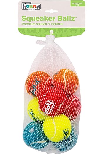 PetStages Squeaker Ballz Squeaky Tennis Balls, Small - 68001