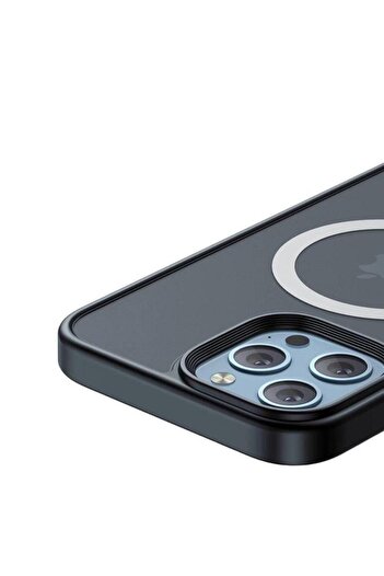Mcdodo Iphone 13 Pro Uyumlu Siyah Mat Magsafe Kılıf Pc-2678