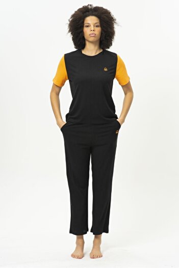 United Colors of Benetton W20408 Model Bicolor Top de pijama pentru femei