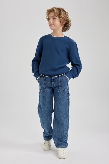 DeFacto Boy's Crew Neck Sweater U8991a623wn