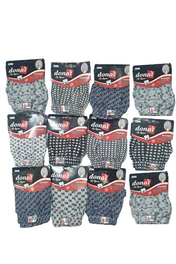 Berrak Donat Men's Skimmer Second Hand Boxer Combination 20 Li Pack for 5 Items