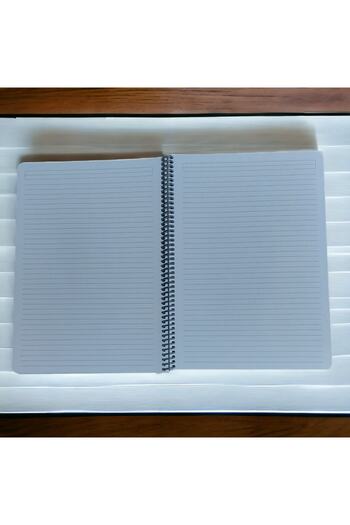 SEYFİKİRTASİYE A4 WHITE COVER STRIPED NOTEBOOK 80 LEAVES WIRE PLASTIC COVER