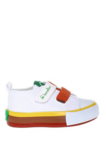 Benetton Orange White Baby Walking Shoes