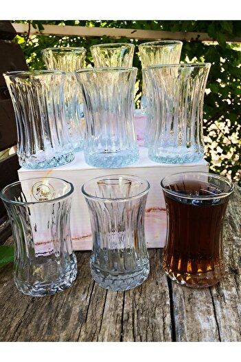 Oslo 12 pcs Elysia Model Glass Tea Cup 12 pcs Glass 160 ml