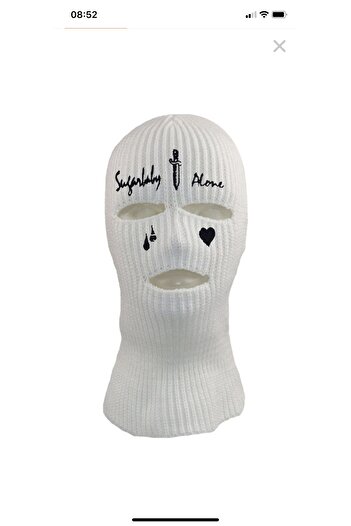 Köstebek Heart with Swords and Tears - Heart Snow Mask