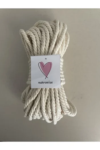 Makromİps MACROME ROPE 10 meters 3 Twist Twist COTTON ROPE KEYCHAIN RAINBOW MULTI-PURPOSE HOBBY STRING