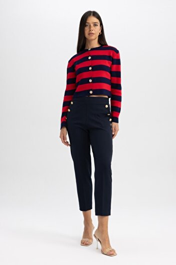 DeFacto Carrot Fit Pants with High Waist Pockets - B1238Ax23Au
