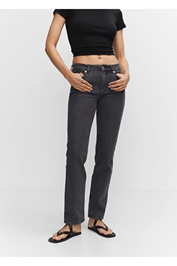 MANGO Woman Medium Confort Dğz Cut Jeans