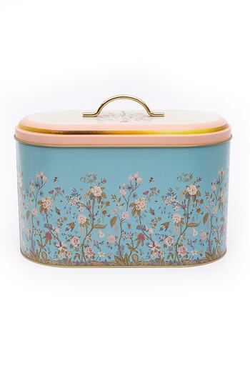 EVLE Metal Oval Bread Bowl, Bread Basket, Bread Box, Botanica Er002-9f